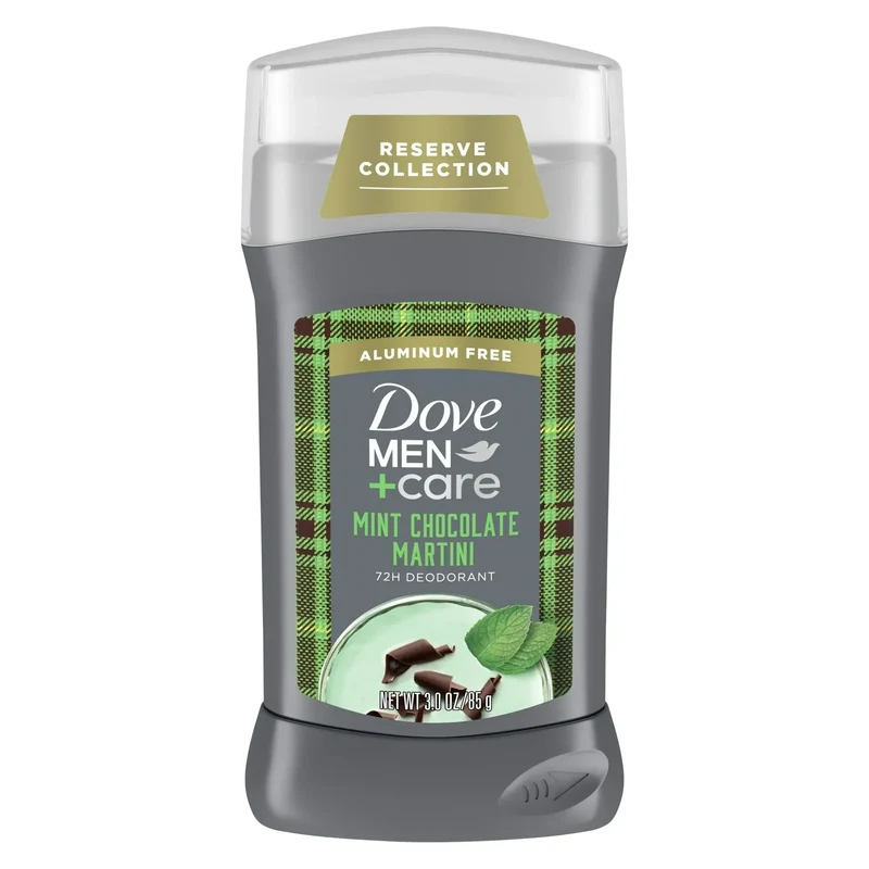 [Self-operated] Unilever Dove Limited Edition Mint Chocolate Martini Men's Antiperspirant Stick 85g (UK), Aluminum-free formula, 72-hour long-lasting odor control, contains 1/4 moisturizing cream.