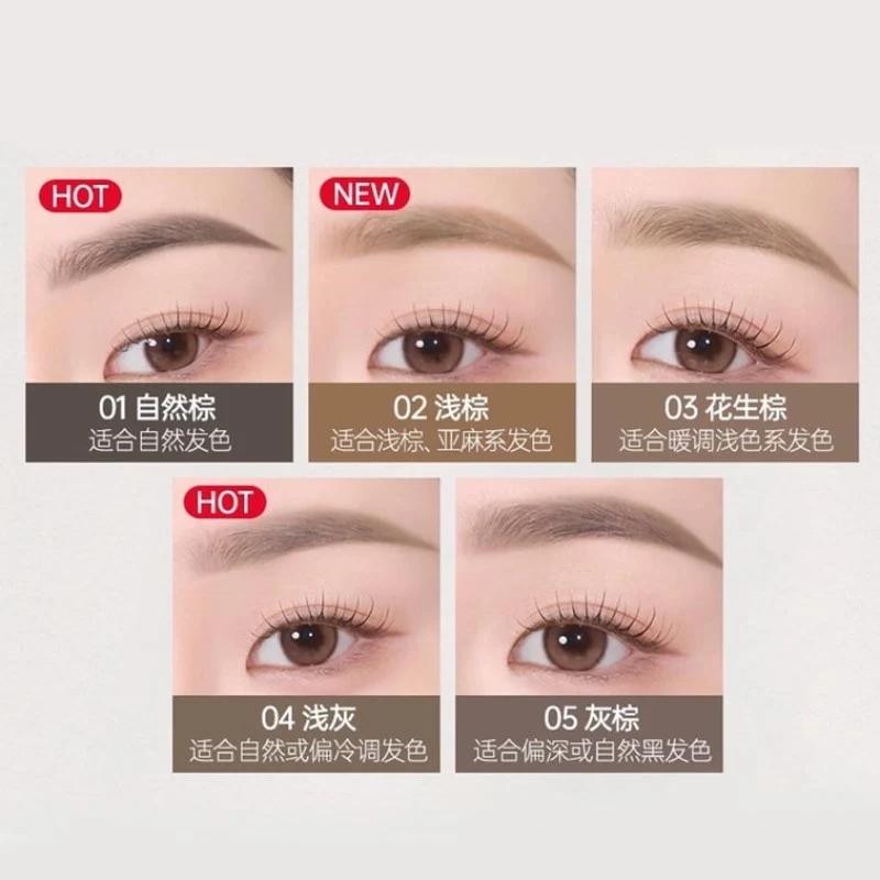 [Self-operated] Korean CLUB CLIO Kill Brow Dual-Ended Automatic Sharpening Eyebrow Pencil, Natural Matte Finish, Non-clumping, Long-Lasting, #05 Gray Brown 0.31g. Suitable for darker or natural black hair. Built-in sharpener, long-lasting, smudge-proof, natural, three-dimensional, pigmented, waterproof, and long-lasting.