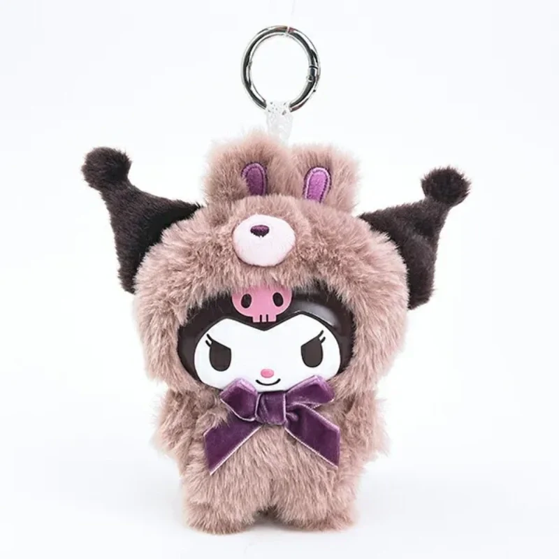 [Self-operated] Sanrio Character Costume Series Plush Keychain Kuromi (1 piece) - Doll Keychain/Car Pendant/Bag Charm/Keychain
