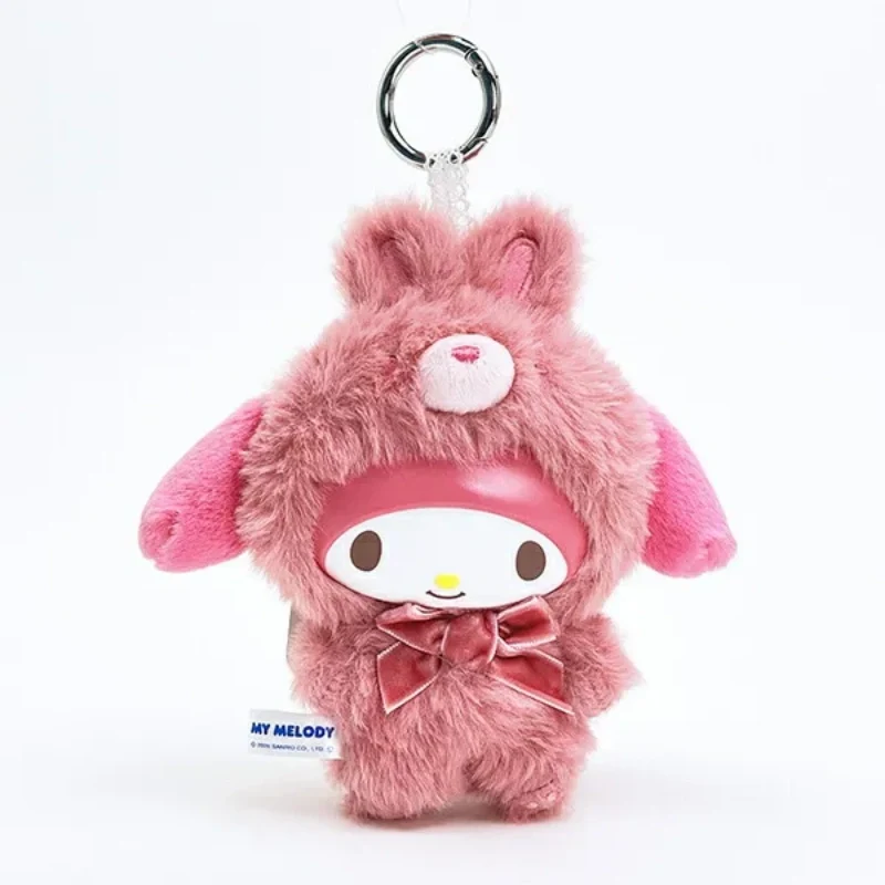 [Self-operated] Sanrio Character Costume Series My Melody Plush Keychain (1 piece) - Car Pendant, Bag Charm, Keychain