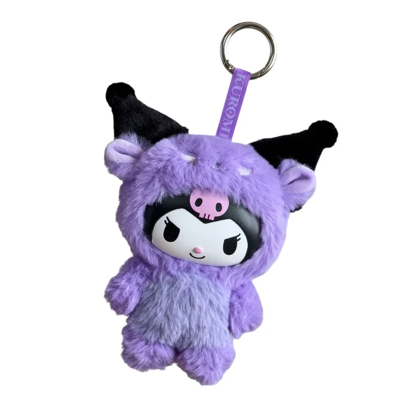 [Self-operated] Sanrio Character Costume Series Plush Keychain Kuromi (1 piece) - Doll Keychain/Car Pendant/Bag Charm/Keychain