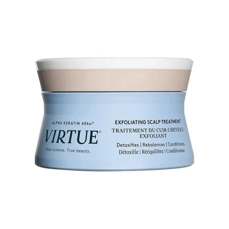 [Self-operated] VIRTUE Scalp Revitalizing Exfoliating Scrub 150ml (USA) Scalp Scrub Massage Cream Cleanses, Moisturizes, Soothes, Nourishes, Repairs, Balances Oil and Water, Controls Oil, Removes Dandruff