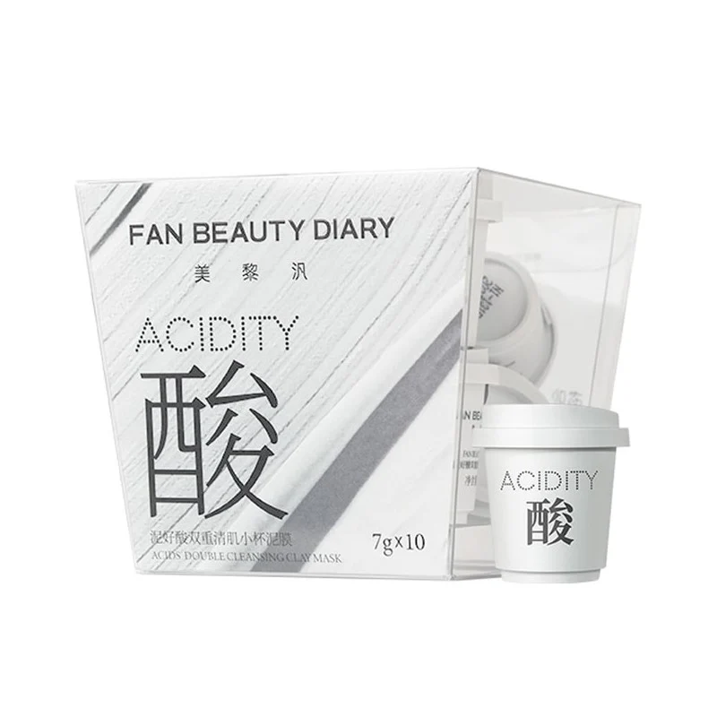 [Self-operated] China Fan Beauty Diary Mud Mask (Small Cup) 7g*10pcs Deeply cleanses, controls oil, and removes acne. Leaves skin clear, smooth, and soft. Suitable for sensitive skin. (Fan Bingbing's favorite product)