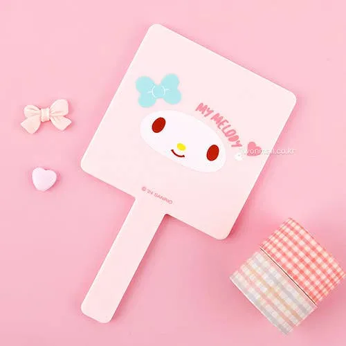 [Self-operated] Sanrio My Melody Character Simple Handheld Mirror (1 piece)