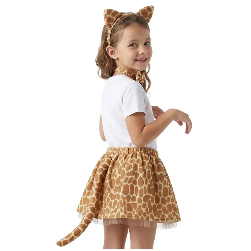 Geflecktes Leoparden-Set für Kinder