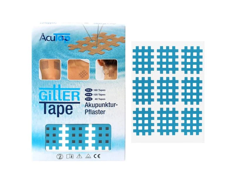 AcuTop Gitter Tape Typ A, blau, 2.5 cm x 2 cm, 180 Stück