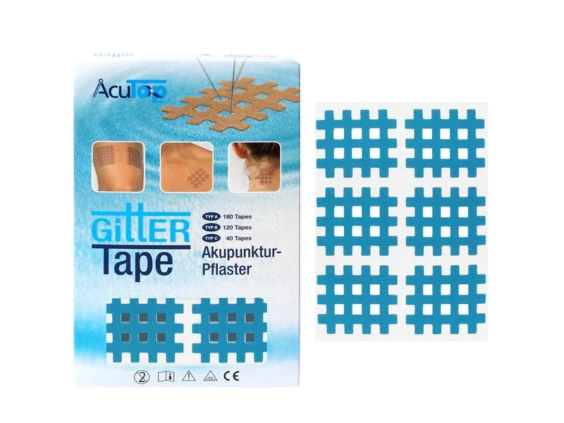 AcuTop Gitter Tape Typ B, blau, 3.6 cm x 2.8 cm, 120 Stück