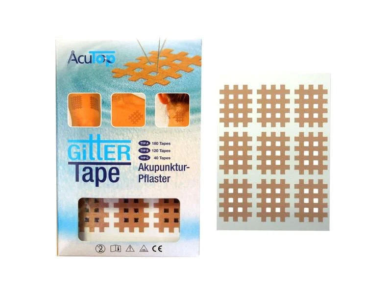 AcuTop Gitter Tape Typ A, beige, 2.5 cm x 2 cm, 180 Stück