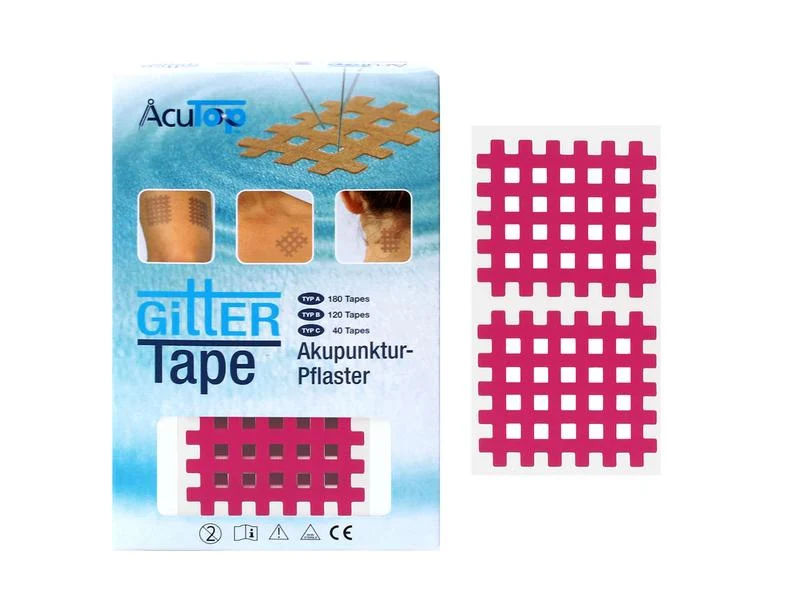 AcuTop Gitter Tape Typ C, pink, 5.2 cm x 4.4 cm, 40 Stück