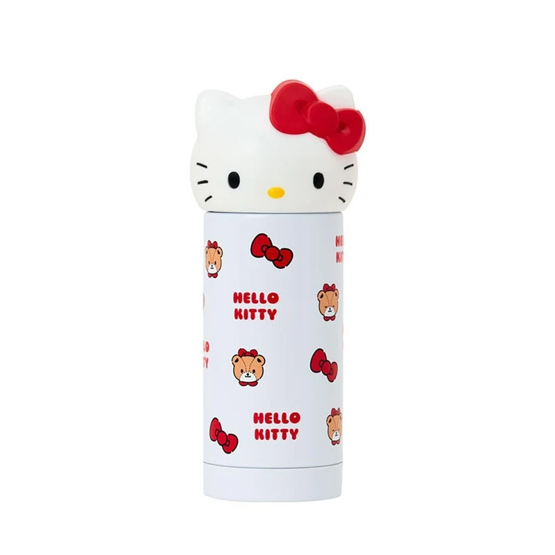 [Self-operated] Sanrio 3D Hello Kitty Insulated Mug with Red Bow, 360ml, Convenient for Direct Drinking and Portability, Long-lasting Insulation