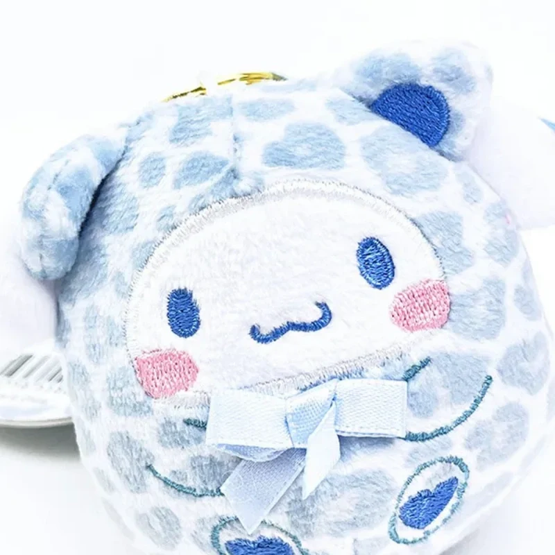 [Self-operated] Sanrio Y2K Sexy Leopard Print Bear Series Dumpling Plush Toy Keychain (1 piece) Car Hanging Bag Charm Keychain