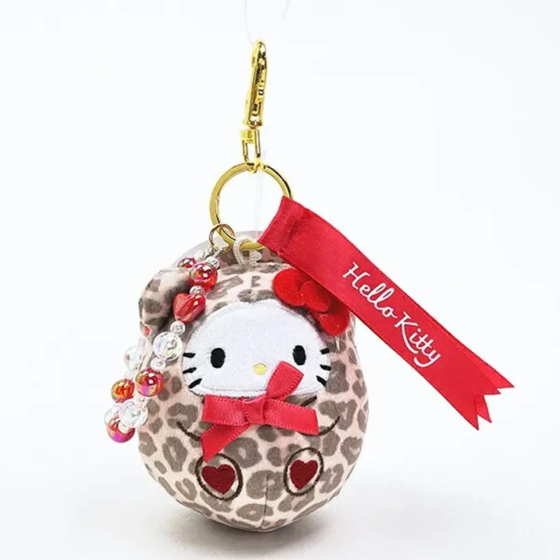 [Self-operated] Sanrio Y2K Sexy Leopard Print Bear Series Dumpling Plush Toy Keychain (1 piece)