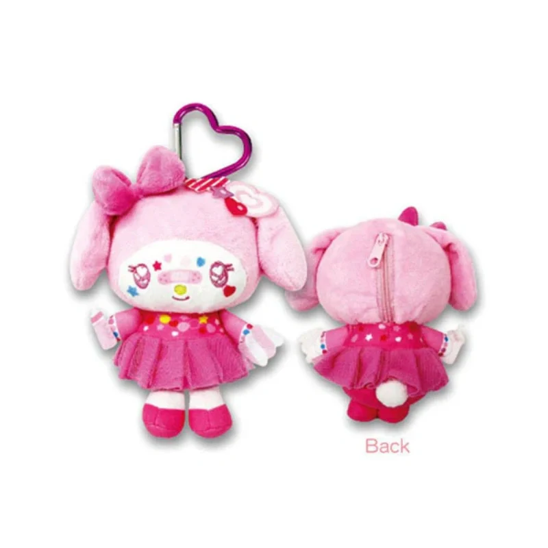 [Self-operated] Sanrio Harajuku Y2K Style Plush Storage Bag My Melody (1 piece) Small Coin Purse Charm Bag Keychain