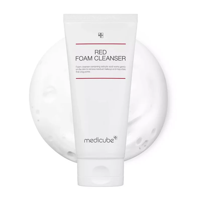 [Self-operated] Korean MEDICUBE RED Soothing Acne Cleanser 120ml - Powerful yet gentle care for acne-prone skin