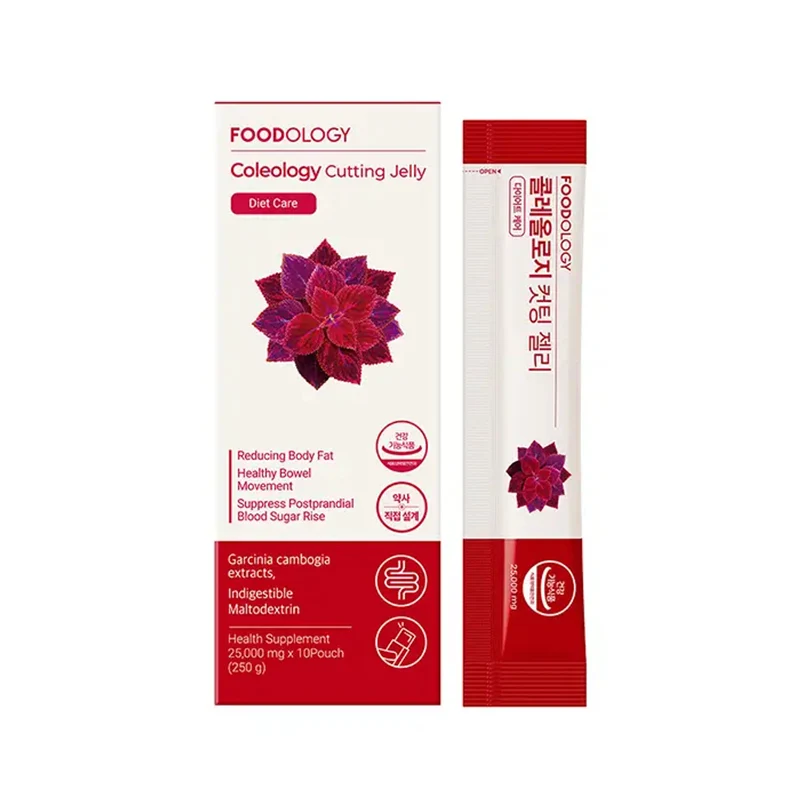 [Self-operated] Foodology Korea Forskohlii Pomegranate Flavor Carb Blocking Slimming Jelly Bars 10 pieces/box