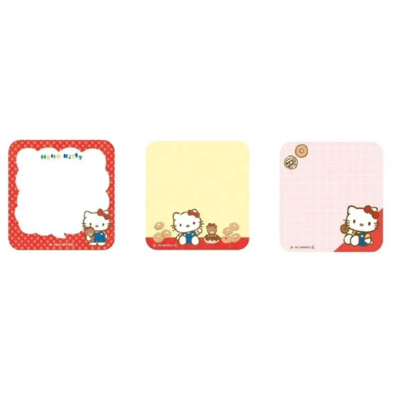 [Self-operated] Japan Sanrio Mini Memo Paper Hello Kitty Design 3 Styles * 20 Pieces Mini Memo Paper Convenient and Compact Notebook