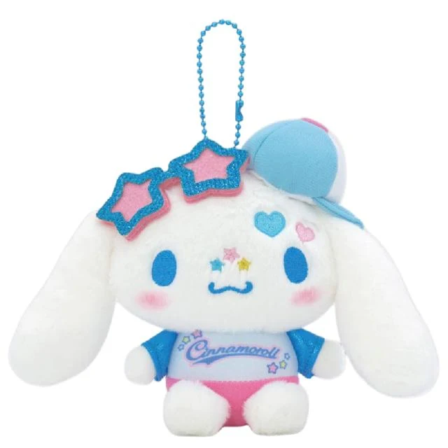 [Self-operated] Sanrio Playful Baseball Cap Series Doll Keychain with Cinnamoroll (1 piece) - Car Hanger, Bag Charm, Keychain