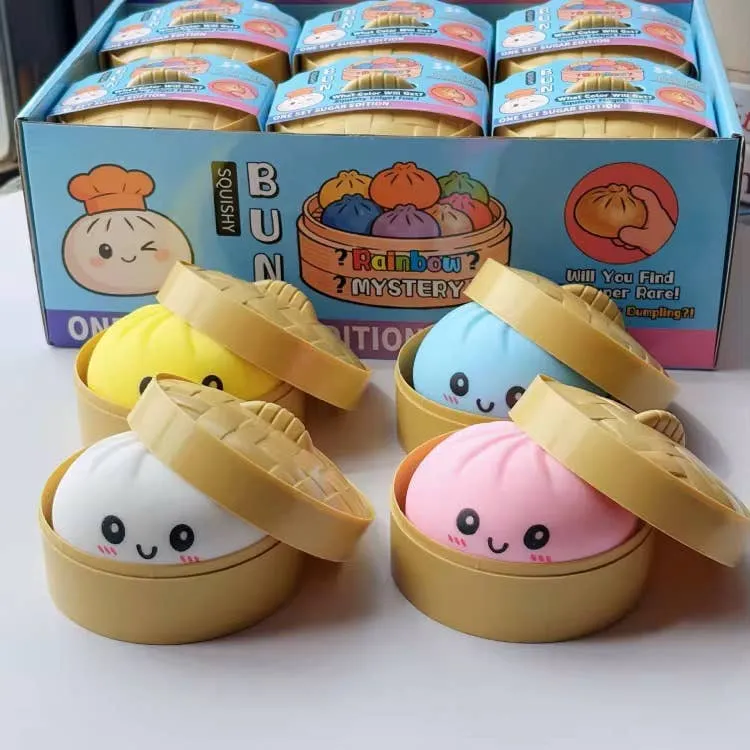 [Self-operated] Cute and Soft Bun Mystery Blind Box (1 box) - Adorable Stress-Relieving Toy Squeezable Toy Blind Box