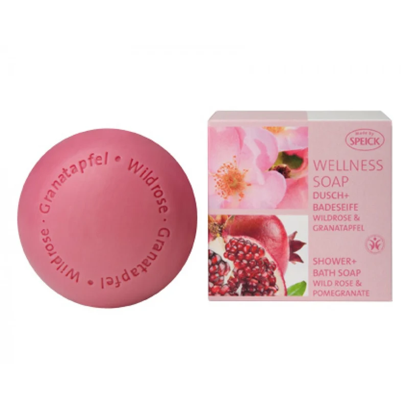 Speick Wellness Soap Wildrose & Granatapfel, 200g, made by speick