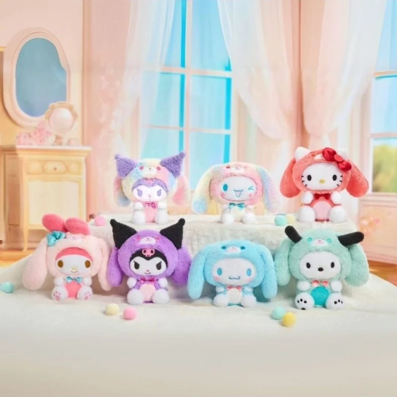 [Self-operated] China LDCX Creative Sanrio Family Plush Keychain Blind Box (1 piece, random shipping) Cute Ornament Doll Gift Blind Box Birthday Gift Plush Toy