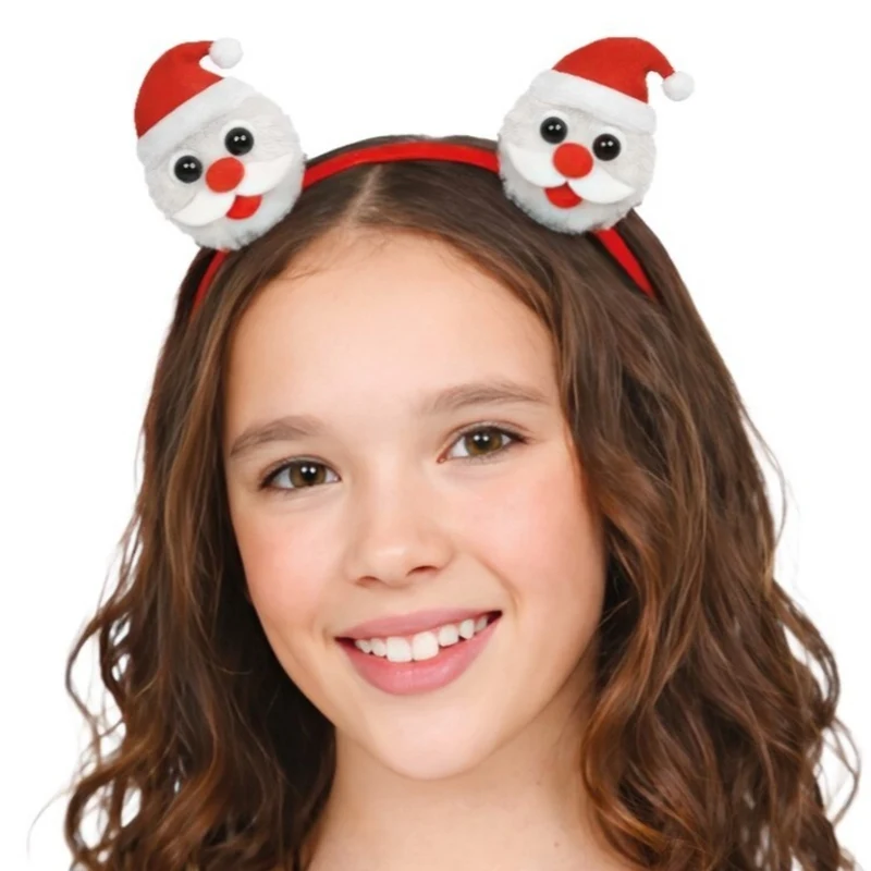 Weihnachtsmann-Haarreif für Kinder