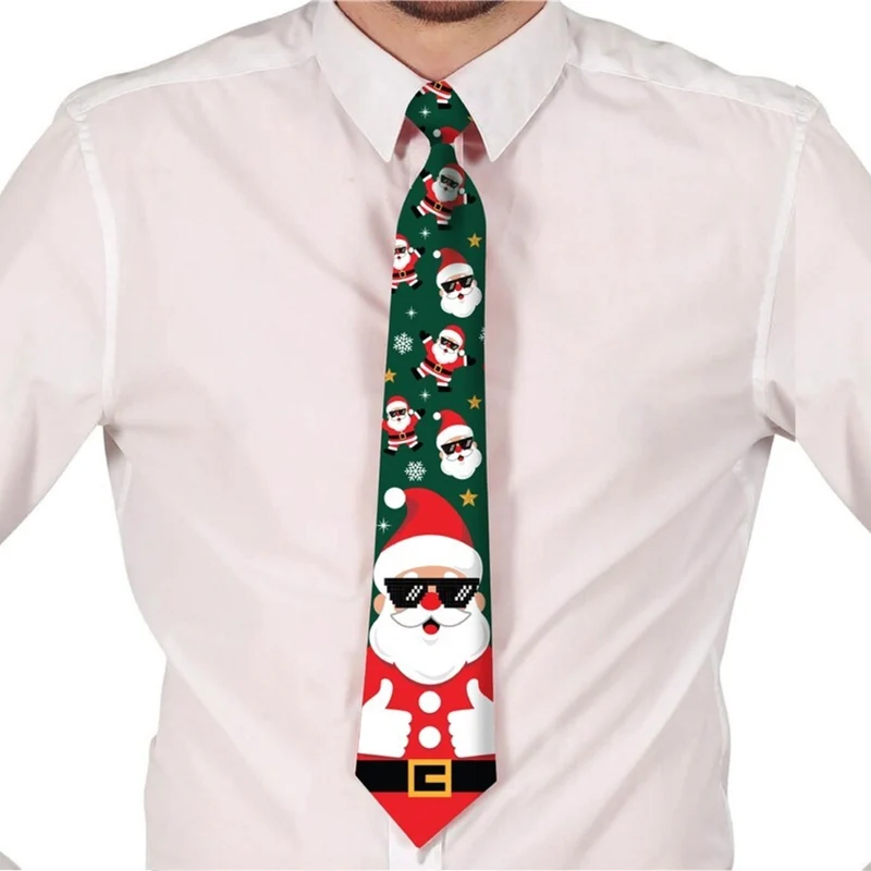 Grüne Weihnachtskrawatte