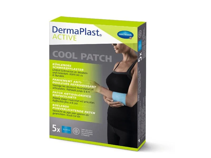 DermaPlast Active Cool Patch, 10 x 14 cm, 5 Stück
