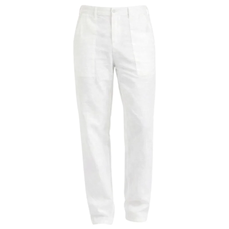 Weiße San-Fermín-Hose mit Taschen