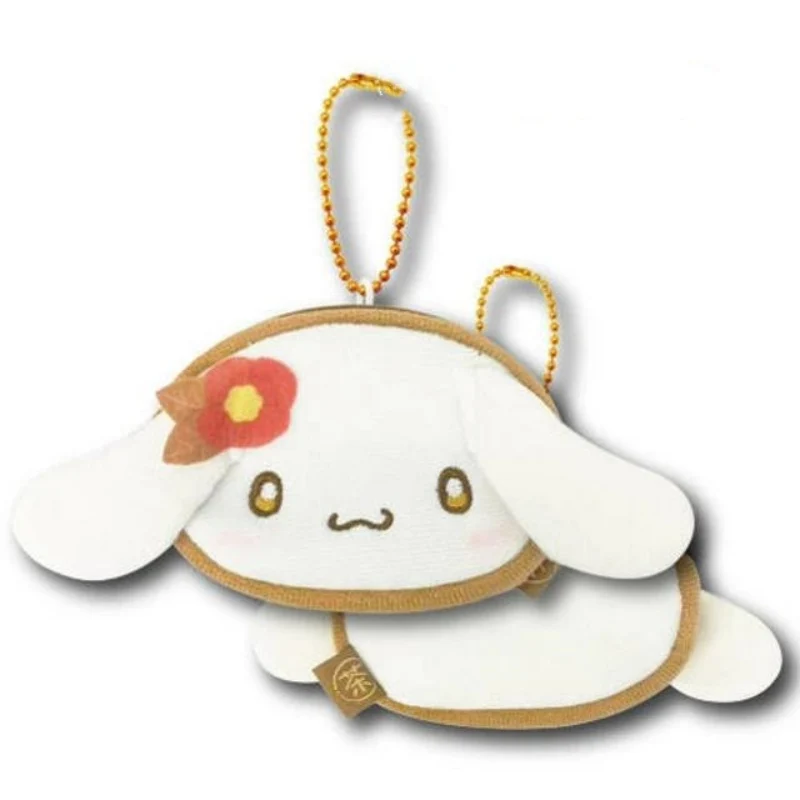 [Self-operated] Sanrio Hojicha Series Large Face Pendant Small Coin Purse Pendant Big Ear Dog Design 1 Piece Bag Charm Keychain