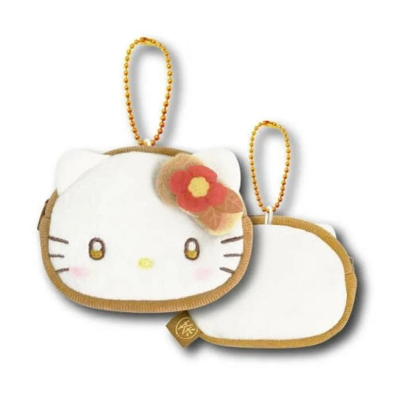 [Self-operated] Sanrio Hojicha Series Large Face Charm Small Coin Purse Charm Kitty Style 1 Pack Bag Charm Keychain