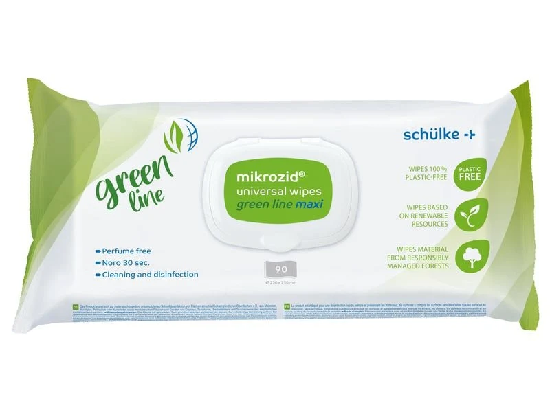 Schülke Mikrozid universal wipes green line maxi, 90 Tücher
