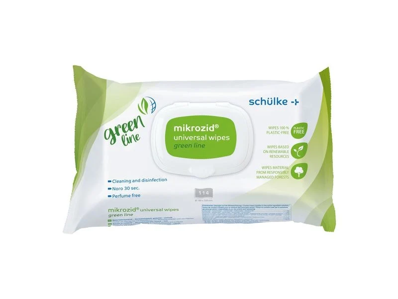 Schülke Mikrozid universal wipes green line, 114 Tücher