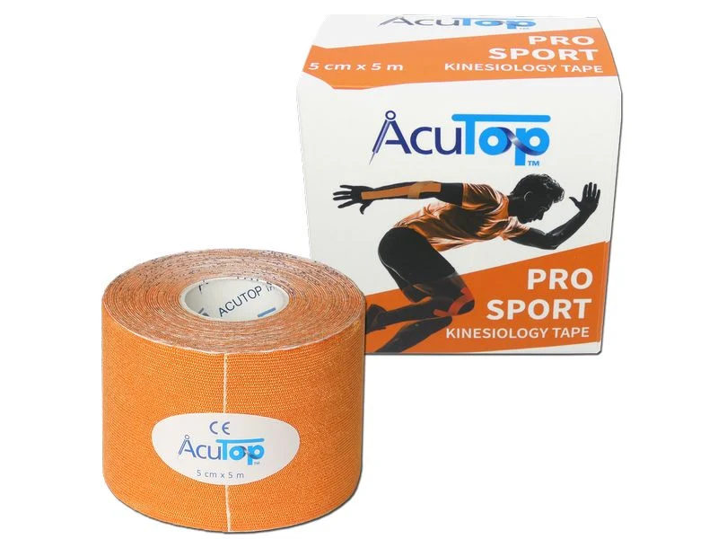 AcuTop Pro Sport Kinesiology Tape, orange, 5 cm x 5 m, 1 Stück