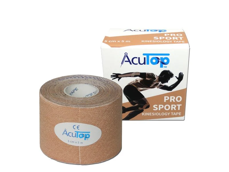 AcuTop Pro Sport Kinesiology Tape, beige, 5 cm x 5 m, 1 Stück