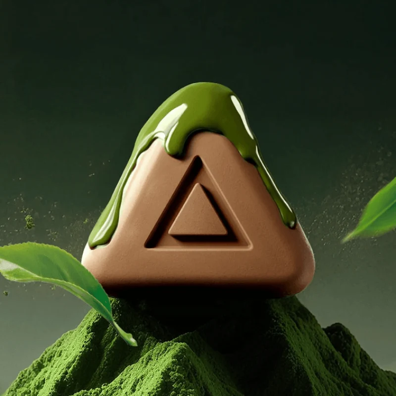 [Self-operated] China Daily Dark Chocolate Freshly Extracted Dark Chocolate Velvet Matcha Flavor, 6 Pieces (15g each), Cocoa Chocolate, Rich and Delicious Stress-Relieving Snack