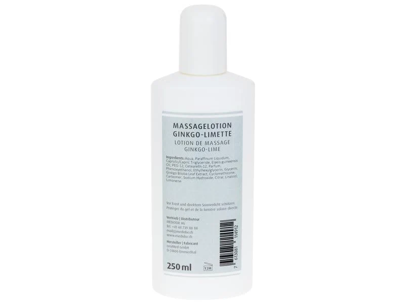 MEDiDOR Massagelotion Ginkgo-Limette, 250 ml