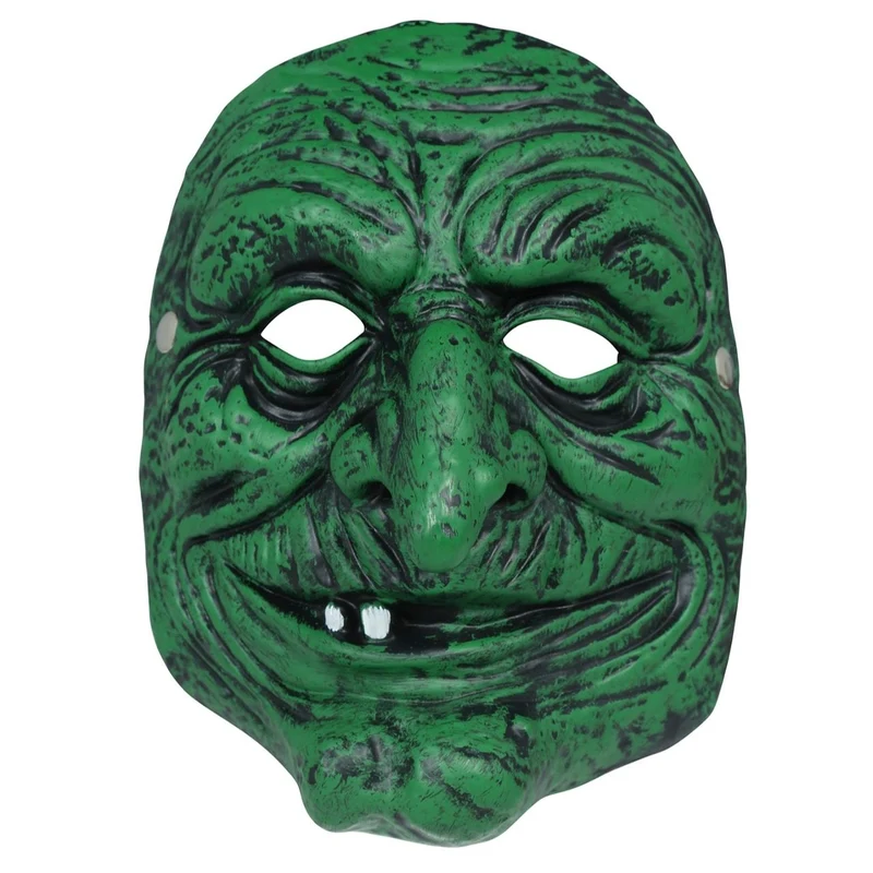 Grüne Hexenmaske