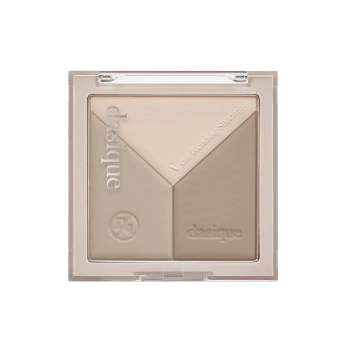 [Self-operated] DASIQUE Davidoff V-Cut Mixed Contouring Palette #02 Cool Blending 13g (Three-Color Contouring, Matte, Highlighting, and 3D Nose Shadow)