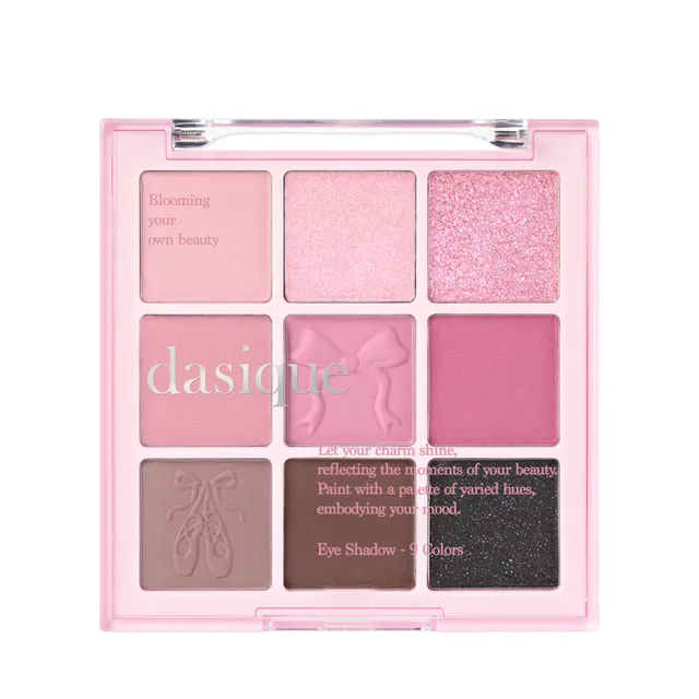 [Self-operated] DASIQUE 9-color eyeshadow palette #36 Dark Angel 7g (matte, glitter, earth tone, highlighter, contouring makeup)