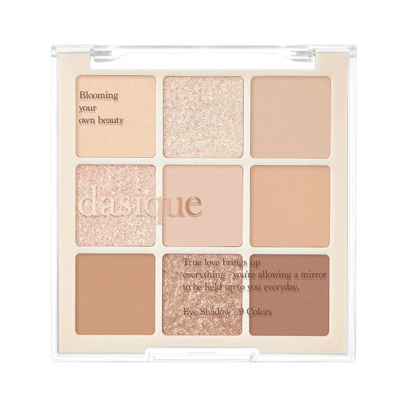 [Self-operated] DASIQUE 9-color eyeshadow palette #07 Milk Latte 7g Matte Glitter Earth Tone Highlighter Contouring Makeup