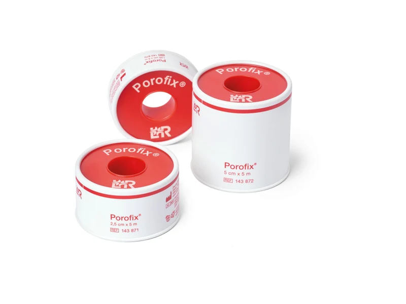 Lohmann Rauscher L&R Porofix Heftpflaster, 5 cm x 5 m, 6 Stück