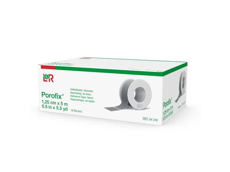 Lohmann Rauscher L&R Porofix Heftpflaster, 1.25cm x 5 m, 18 Stück