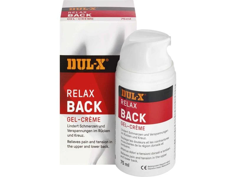 Dul-X Back Relax Gel-Creme, bei Rückenschmerzen, 75 ml