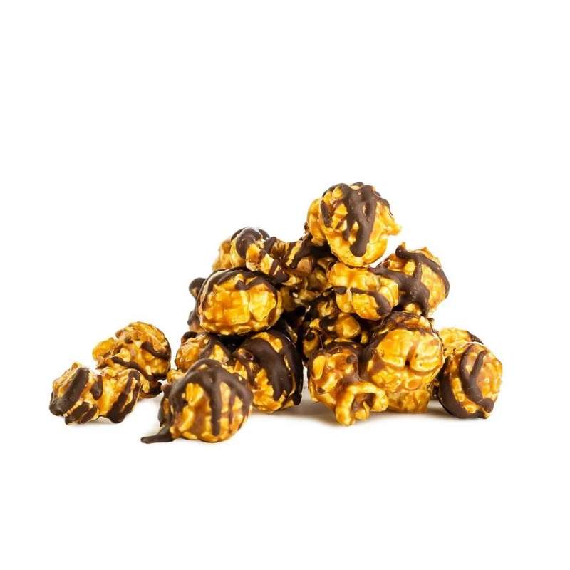 [Self-operated] Popinsanity Caramel Chocolate Drizzled Handmade Popcorn, 6 oz (171 g) Medium Bag