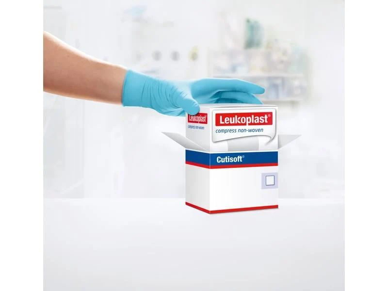 Cutisoft Leukoplast compress non-woven, Grösse 7.5 x 7.5cm, 2 x 50 Stück