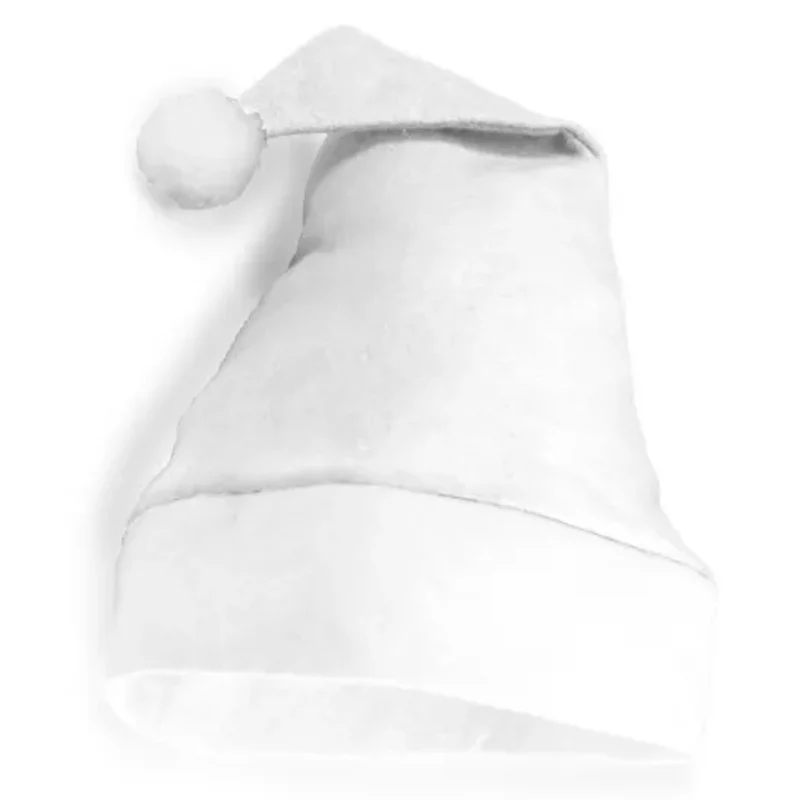 Weiße Weihnachtsmannmütze