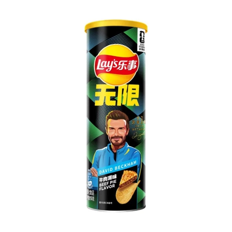 [Self-operated] Pepsi LAY'S China Mainland Version 2026 FIFA World Cup Limited Edition Unlimited Potato Chips Beef Pie Flavor 90g - Essential Snack for Watching the Games and Late Nights - Casual Snack Puffed Food