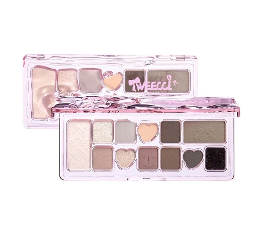 [Self-operated] VEECCI Ribbon Fantasy 11-Color Eyeshadow Palette Y01 Misty Fantasy Mature Woman Palette 9.3g Long-lasting and non-transferable multi-color eyeshadow for a natural and three-dimensional makeup look