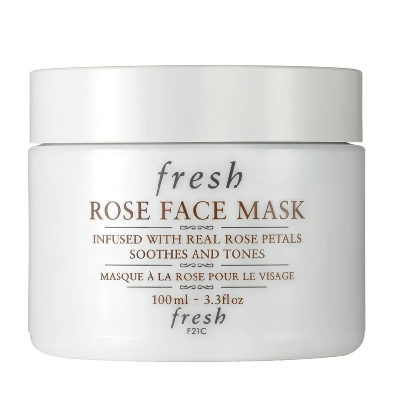 [Self-operated] Fresh Rose Essence Mask 100ml (French) - Moisturizing and Soothing Cream Mask