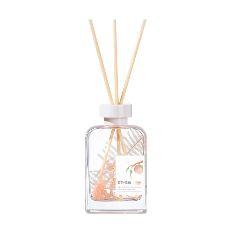 [Self-operated] Song Chao Natural All Things Series Flameless Aromatherapy Upgrade Bamboo and Peach Blossom 200ml Air Freshener Balm Essential Oil Fragrance Flameless Aromatherapy Indoor Diffuser Air Freshener Aroma Stick